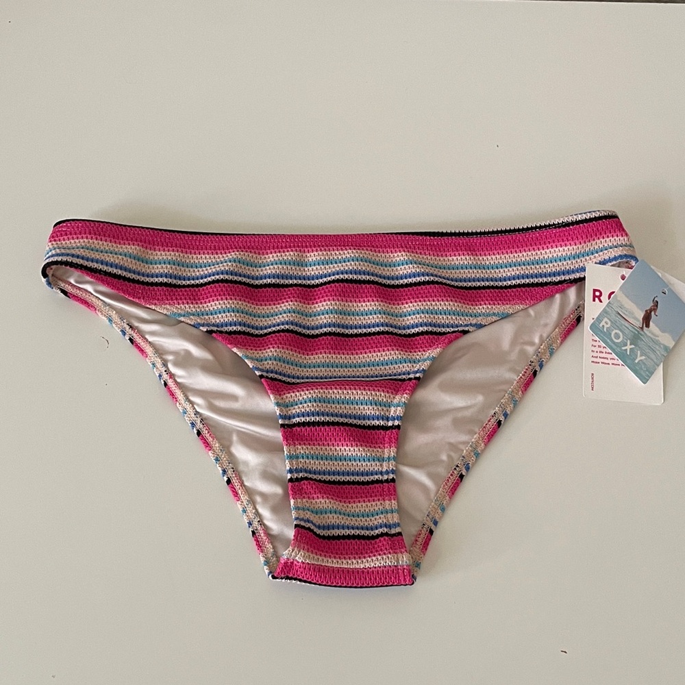 ROXY Bikini Bottom Paraiso Stripe Beach Coastal Roxy Swim